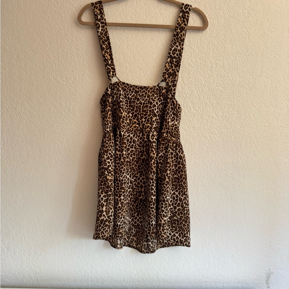 Leopard Print Sleeveless Dress